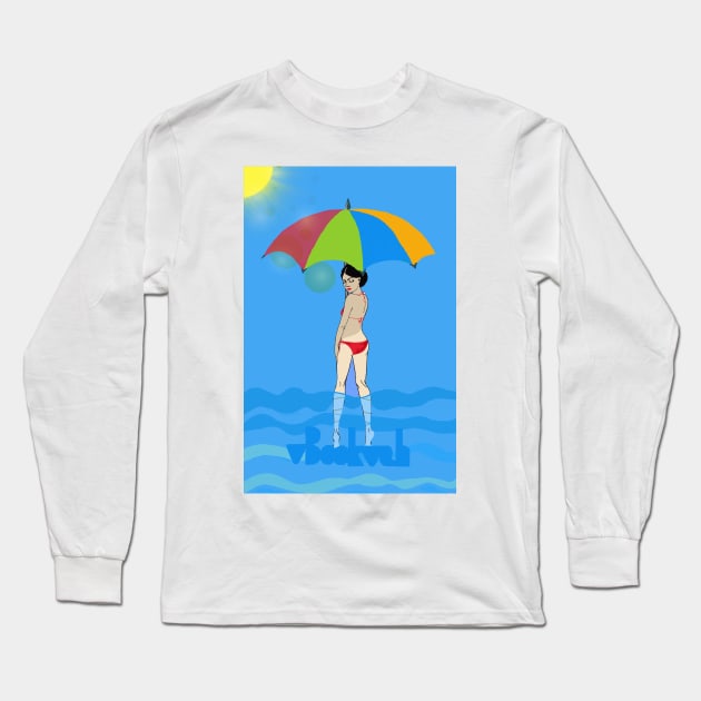 Umbrella Long Sleeve T-Shirt by vBookvah